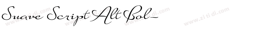 Suave Script Alt Bol字体转换